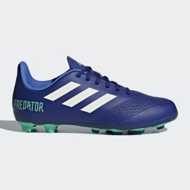 Adidas Predator 18.4 FxG Junior CP9242 fotbollsskor mångfärgad blå 1