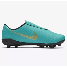 Nike Mercurial Vapor 12 Club Ps V CR7 Mg Jr AJ3096-390 fotbollsskor blå blå 1