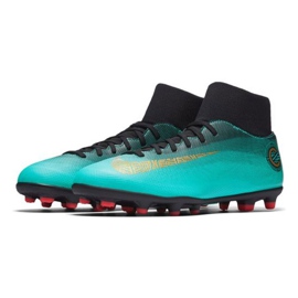 Nike Mercurial Superfly 6 Club CR7 Mg AJ3545-390 fotbollsskor mångfärgad blå 2