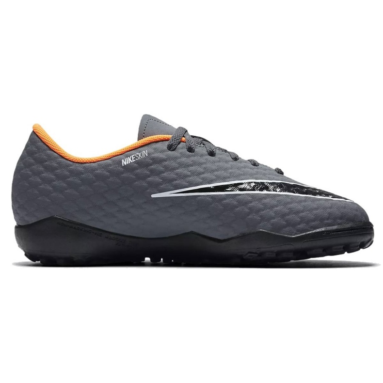 Nike Hypervenom PhantomX 3 Academy Tf Jr AH7294-081-S fotbollsskor grå grå 1