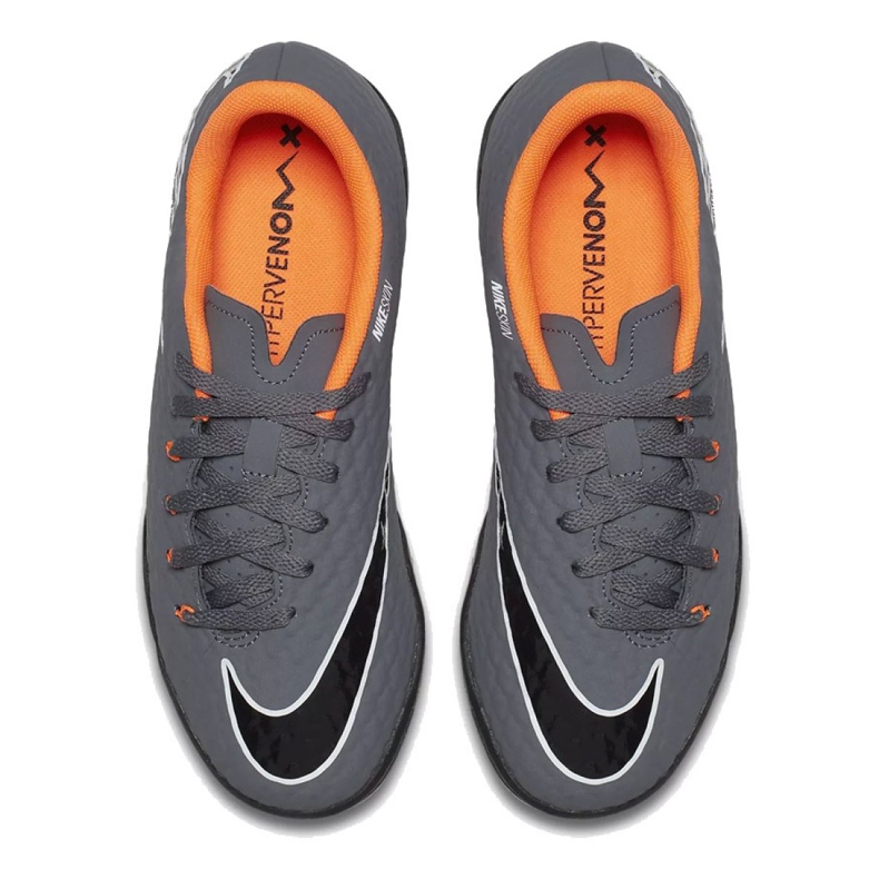 Nike Hypervenom PhantomX 3 Academy Tf Jr AH7294-081-S fotbollsskor grå grå 2