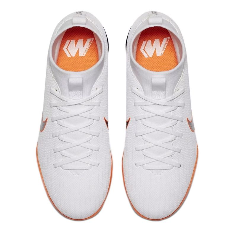 Nike Mercurial SuperflyX 6 Academy Gs Tf Jr AH7344-107 fotbollsskor vit vit 1