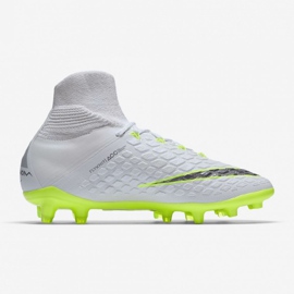Nike Hypervenom Phantom 3 Elite Dynamic Fit Fg Jr AJ3791-107 fotbollsskor vit vit 2