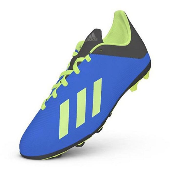 Adidas X 18.4 FxG Jr DB2419 fotbollsskor mångfärgad blå 1