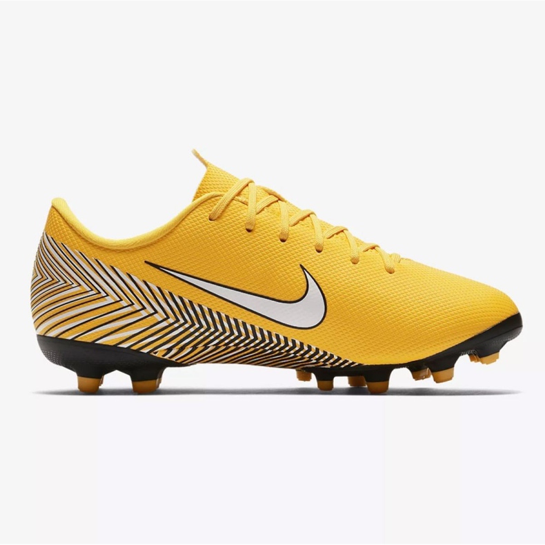 Nike Mercurial Vapor 12 Academy Neymar Mg Jr AO2896-710 fotbollsskor mångfärgad gul 1