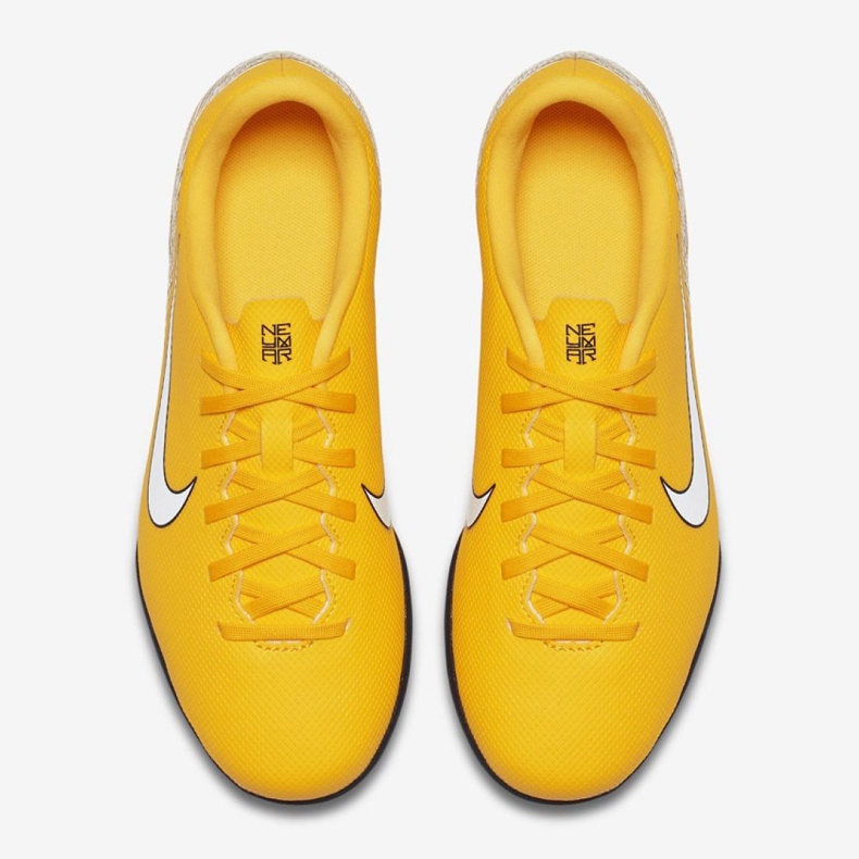 Nike Mercurial Vapor 12 Club Neymar Tf Jr AO9478-710 fotbollsskor gul gul 2