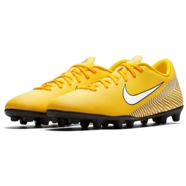 Nike Mercurial Vapor 12 Club Neymar Mg M AO3129-710 fotbollsskor mångfärgad gul 1