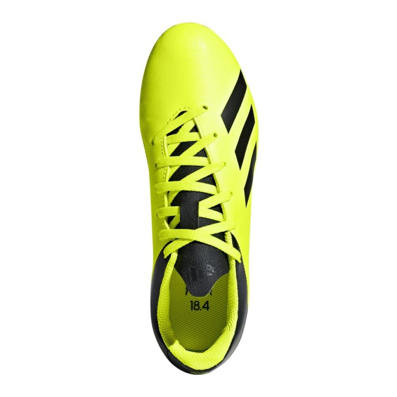Adidas X 18.4 FxG Jr DB2420 fotbollsskor gul gul 1