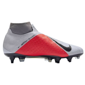Nike Phantom Vsn Elite Df Sg Pro Ac M AO3264-060 fotbollsskor grå silver- 1
