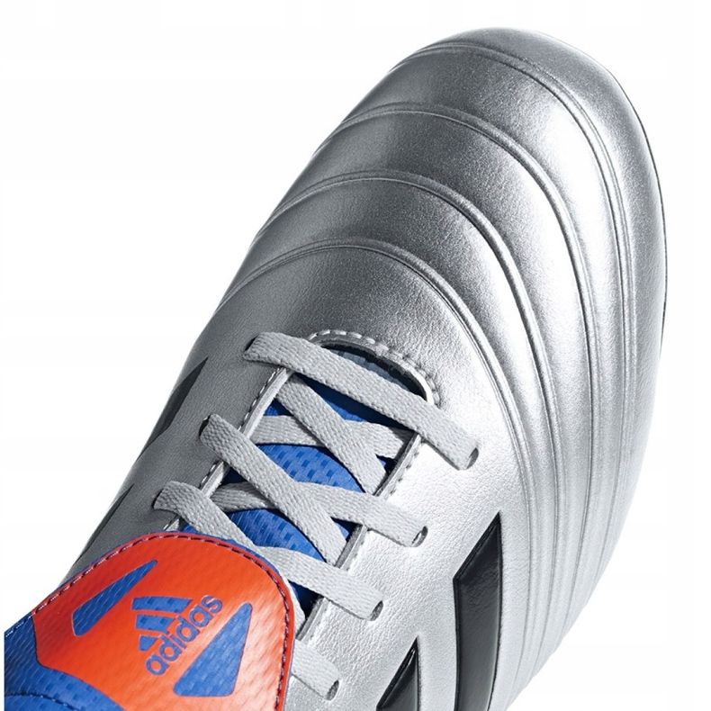 Adidas Copa 18.4 FxG M DB2458 fotbollsskor grå silver- 2