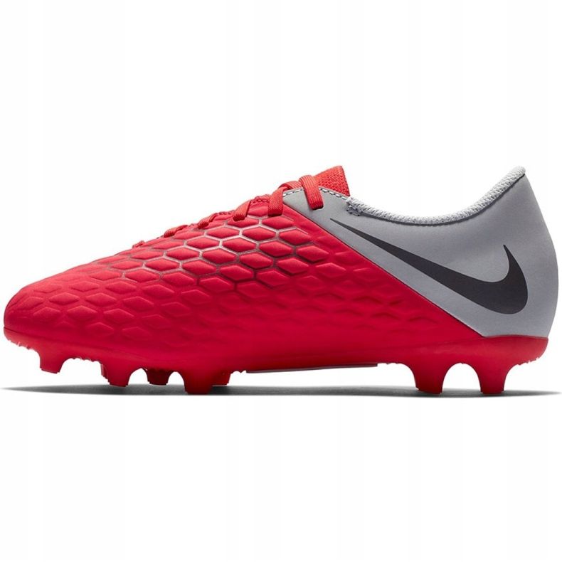 Nike Hypervenom Phantom 3Club Fg Jr AJ4146-600 fotbollsskor mångfärgad röd 1