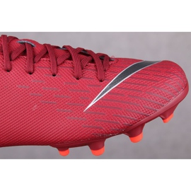 Nike Mercurial Vapor 12 Academy Gs Mg Jr AH7347-606 fotbollsskor röd röd 1