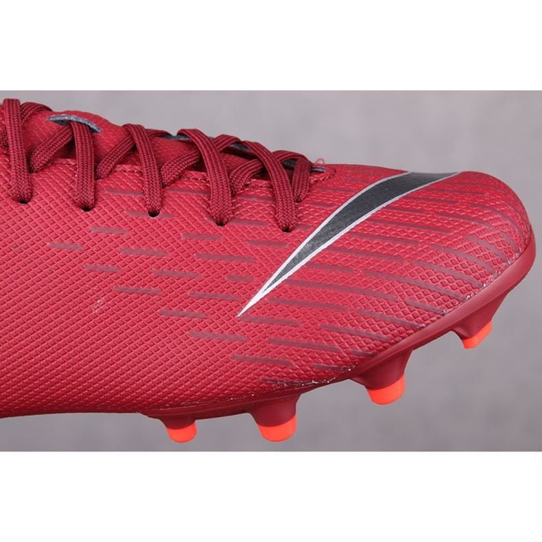 Nike Mercurial Vapor 12 Academy Gs Mg Jr AH7347-606 fotbollsskor röd röd 1