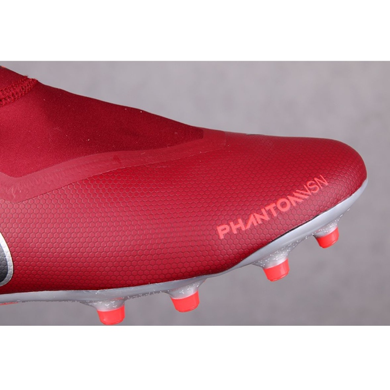Nike Phantom Vsn Academy Df Fg M AO3258-606 fotbollsskor röd röd 1