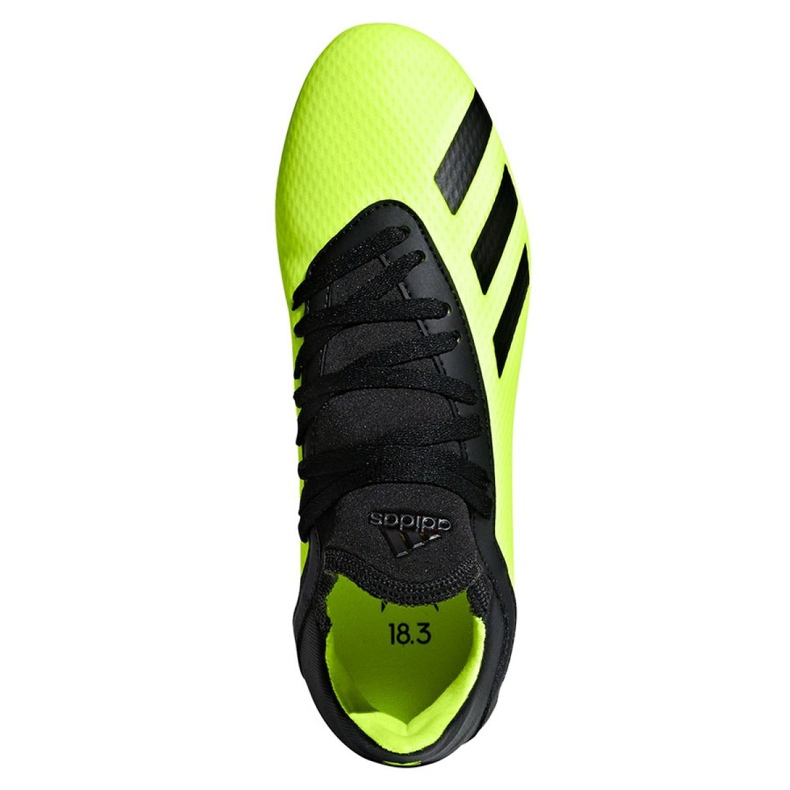 Adidas X 18.3 Fg Jr DB2418 fotbollsskor mångfärgad grön 2
