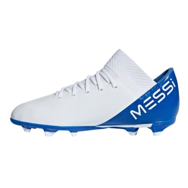 Adidas Nemeziz Messi 18.3 FxG Jr DB2364 fotbollsskor mångfärgad vit 1