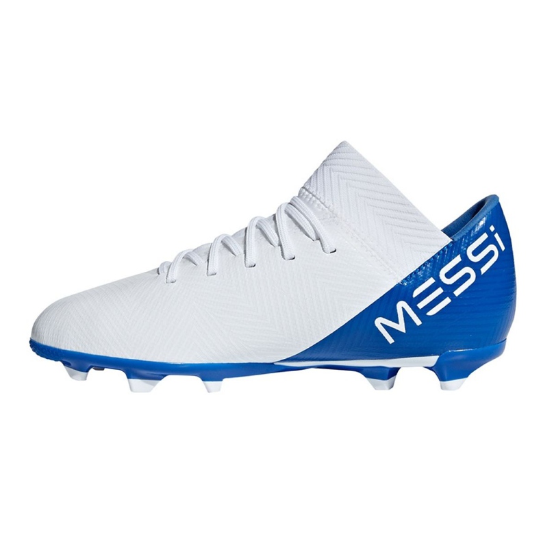 Adidas Nemeziz Messi 18.3 FxG Jr DB2364 fotbollsskor mångfärgad vit 1
