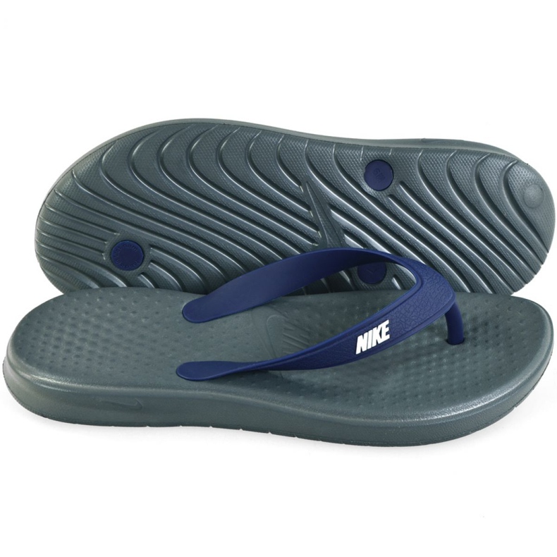 Tofflor från Nike Solay Thong M 882690 001 grå marinblå 1