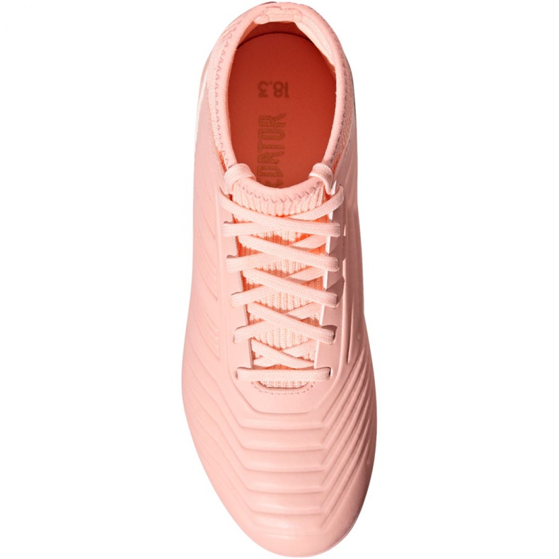 Adidas Predator 18.3 Fg Jr DB2317 fotbollsskor rosa rosa 2