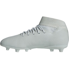 Adidas Nemeziz 18.3 Fg Jr DB2353 fotbollsskor vit vit 2