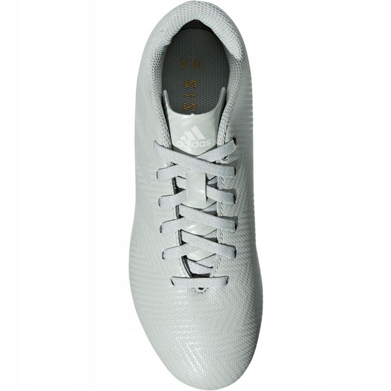 Adidas Nemeziz 18.4 FxG Jr DB2356 fotbollsskor mångfärgad vit 1