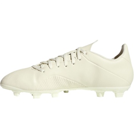 Adidas X 18.4 Fg M DB2187 fotbollsskor beige vit 1