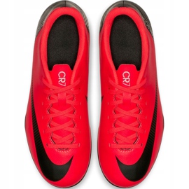 Nike Mercurial Vapor 12 Club Gs CR7 FG / MG Jr AJ3095-600 fotbollsskor mångfärgad röd 2