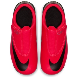 Nike Mercurial Vapor 12 Club Ps V CR7 Mg Jr AJ3096-600 mångfärgad röd 2