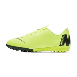 Nike Mercurial VaporX 12 Academy Gs Tf Jr AH7342-701 fotbollsskor mångfärgad gul 1