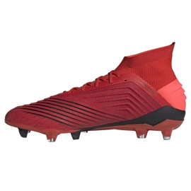 Adidas Predator 19.1 Fg M BC0552 fotbollsskor mångfärgad röd 1