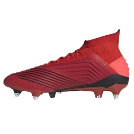 Adidas Predator 19.1 Sg M D98054 fotbollsskor röd röd 1