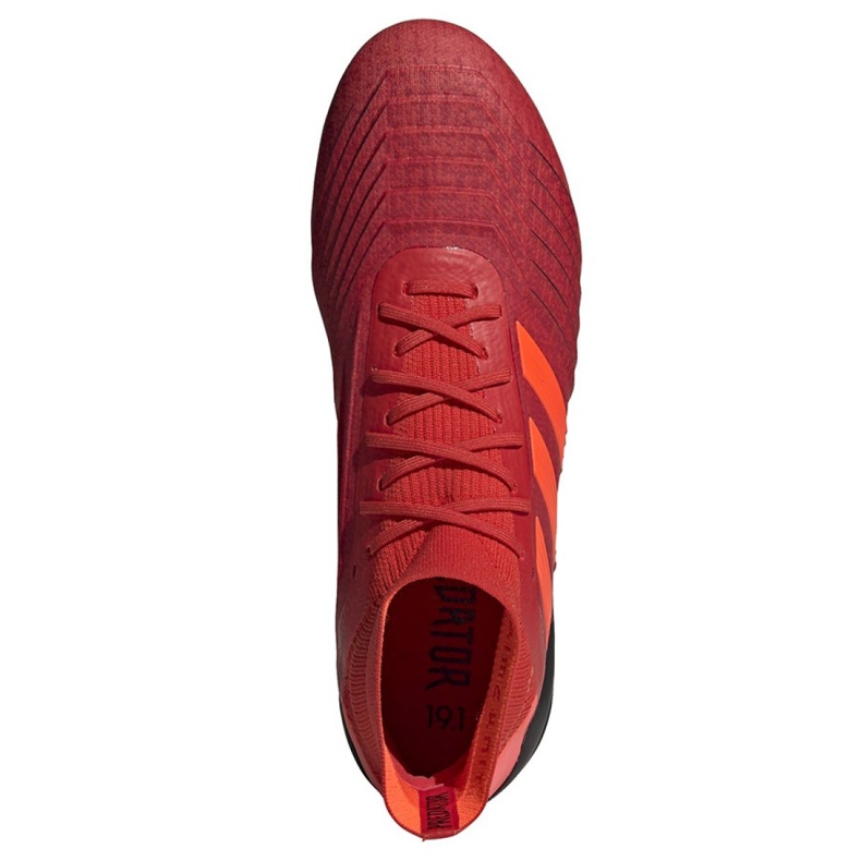 Adidas Predator 19.1 Sg M D98054 fotbollsskor röd röd 2