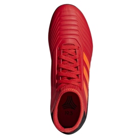 Adidas Predator 19.3 Tf Jr CM8547 fotbollsskor röd röd 2