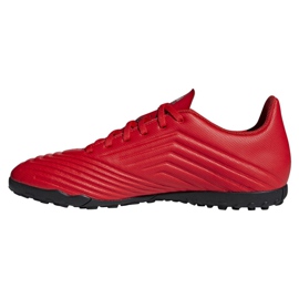Adidas Predator 19.4 Tf M D97973 fotbollsskor röd röd 1