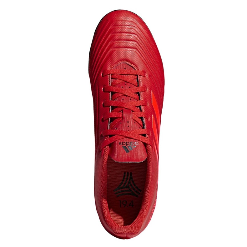 Adidas Predator 19.4 Tf M D97973 fotbollsskor röd röd 2