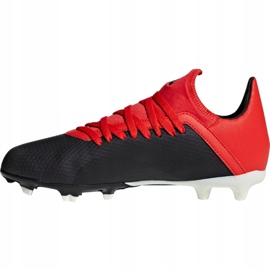 Adidas X 18.3 Fg Jr BB9370 fotbollsskor svart svart 2