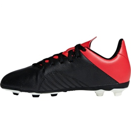 Adidas X 18.4 FxG Jr BB9378 fotbollsskor svart svart 2
