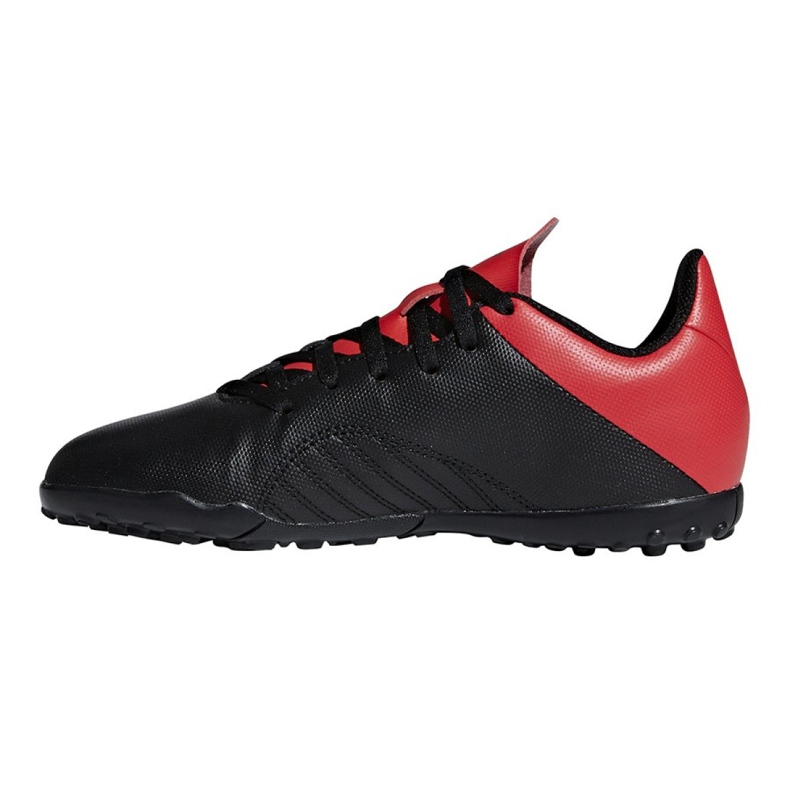 Adidas X 18.4 Tf Jr BB9416 fotbollsskor svart svart 1