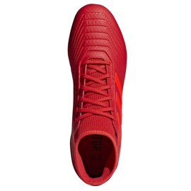 Adidas Predator 19.3 Sg M D97958 fotbollsskor röd röd 2