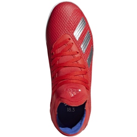 Inomhusskor adidas X 18.3 I Jr BB9396 mångfärgad röd 1
