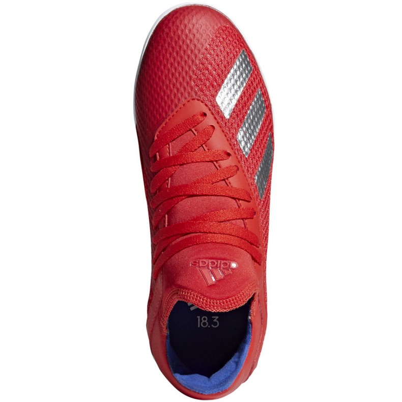 Inomhusskor adidas X 18.3 I Jr BB9396 mångfärgad röd 1
