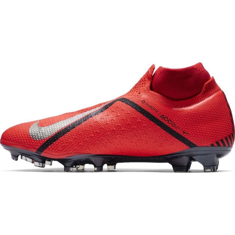 Nike Phantom Vsn Elite Df Fg M AO3262-600 fotbollsskor röd röd 2