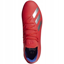 Adidas X 18.3 Tf M BB9399 fotbollsskor apelsiner och röda mångfärgad 1