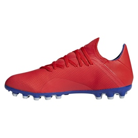 Adidas X 18.3 Ag M BC0299 fotbollsskor mångfärgad röd 1