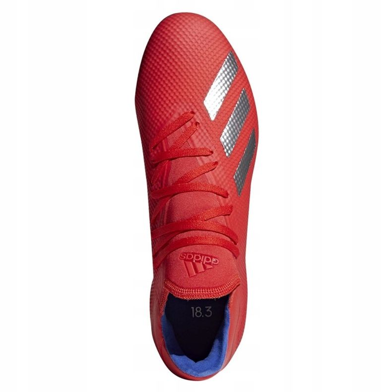 Adidas X 18.3 Ag M BC0299 fotbollsskor mångfärgad röd 2