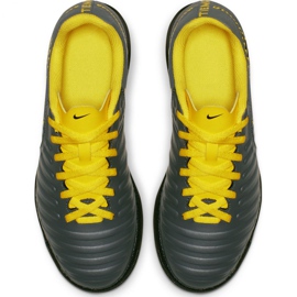 Nike Tiempo Legend 7 Club Tf Jr AH7261-070 fotbollsskor svart grå 2