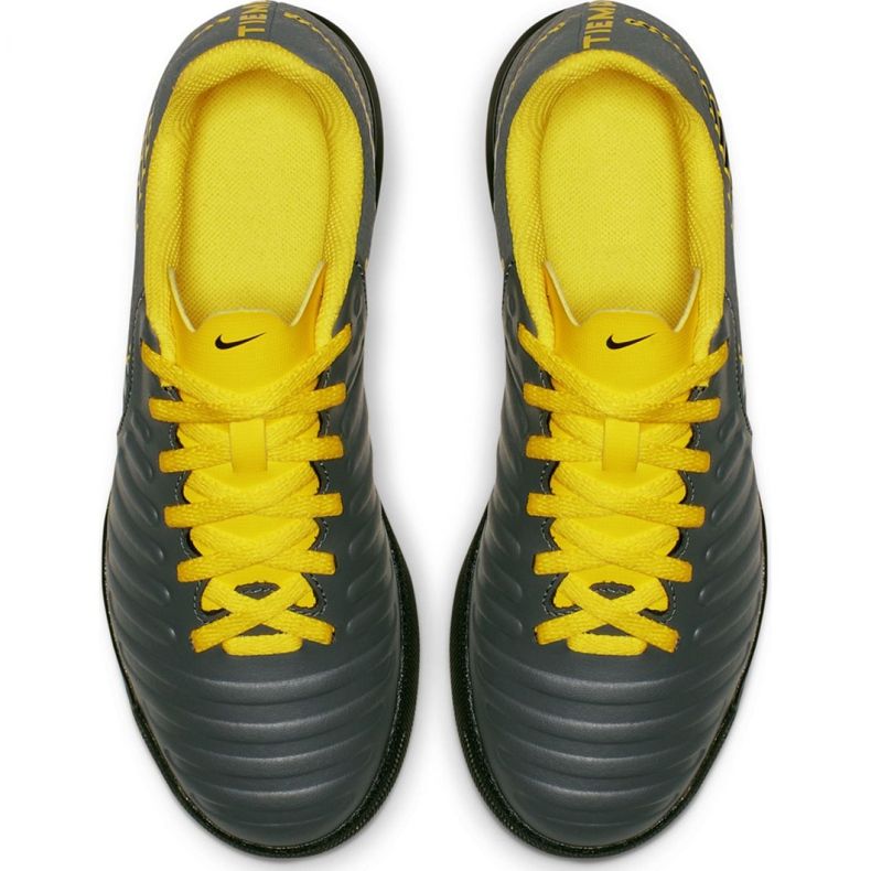 Nike Tiempo Legend 7 Club Tf Jr AH7261-070 fotbollsskor svart grå 2