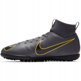 Nike Mercurial Superfly X 6 Club Tf Jr AH7345-070 fotbollsskor svart grå 1