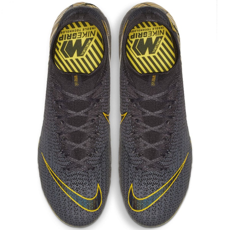 Nike Mercurial Superfly 6 Elite Fg M AH7365-070 fotbollsskor svart grå 2