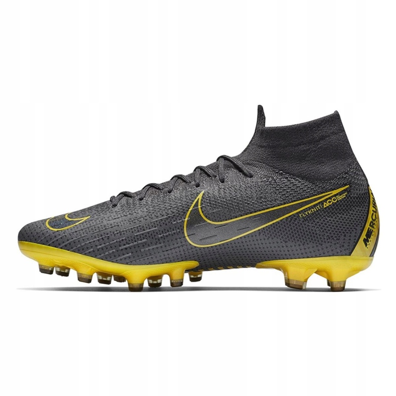 Nike Mercurial Superfly 6 Elite Ag Pro M AH7377-070 fotbollsskor svart grå 1